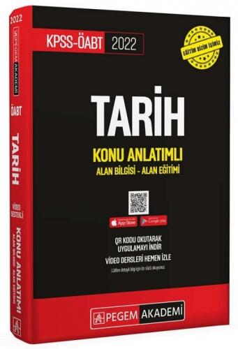 Pegem Yayınları 2022 ÖABT Tarih Öğretmenliği Video Destekli Konu Anlatımlı
