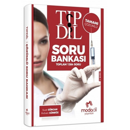 Modadil Yayınları TIPDİL Sınavı Tamamı Çözümlü Soru Bankası Suat Gürca