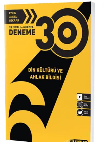 Hız Yayınları 6. Sınıf Din Kültürü ve Ahlak Bilgisi 30 Deneme