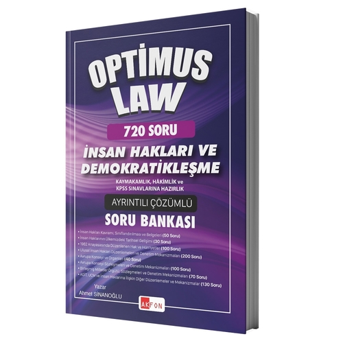 Akfon Yayınları 2021 Optimus Law Kaymakamlık İnsan Hakları ve Demokrat