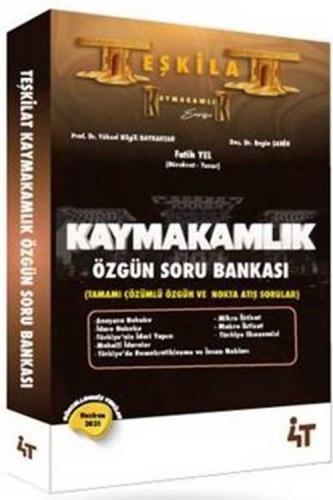 4T Yayınları Kaymakamlık TEŞKİLAT Özgün Soru Bankası