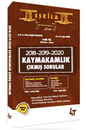 4T Yayınları Teşkilat Kaymakamlık Çıkmış Sorular