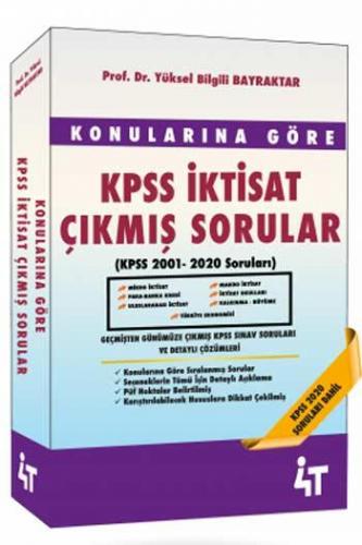 4T Yayınları KPSS İktisat Konularına Göre Çıkmış Sorular