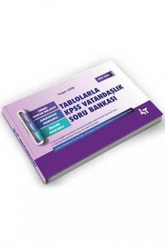 4T Yayınları Tablolarla KPSS Vatandaşlık Soru Bankası