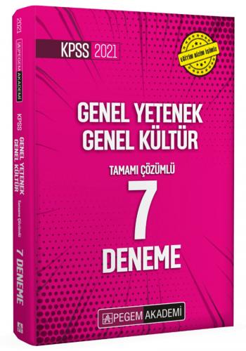 Pegem Yayınları 2021 KPSS Genel Yetenek Genel Kültür Tamamı Çözümlü 7 Deneme