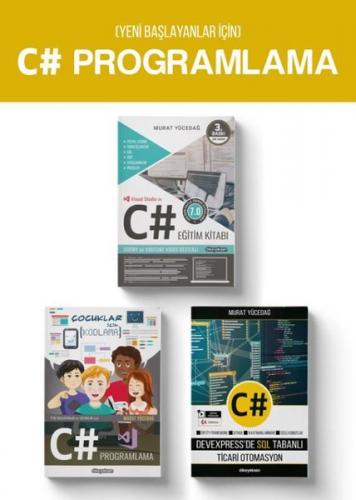 Yeni Başlayanlar için C# Programlama - 3 Kitap Takım Murat Yücedağ