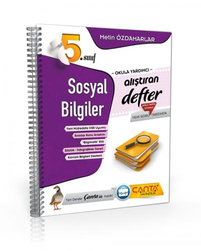 Çanta 5. Sınıf Sosyal Bilgiler Alıştıran Defter