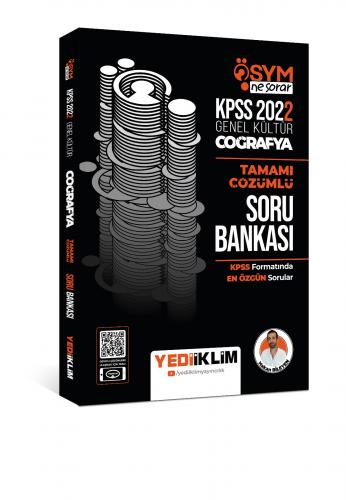 Yediiklim Yayınları 2022 KPSS Genel Kültür Ösym Ne Sorar Coğrafya Tamamı Çözümlü Soru Bankası