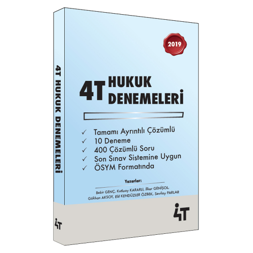 4T KPSS A Grubu Hukuk Denemeleri Tamamı Çözümlü