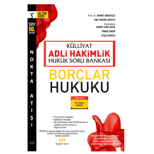 Savaş KÜLLİYAT Borçlar Hukuku Soru Bankası Adli Hakimlik