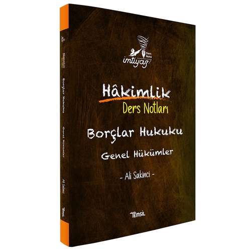 İmtiyaz Borçlar Hukuku Genel Hükümler Hakimlik Ders Notları