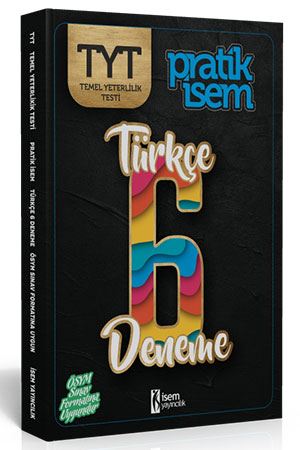 İsem Yayınları TYT Türkçe Pratik İsem 6 lı Deneme