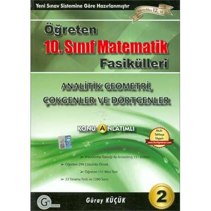 Gür Yayınları 10. Sınıf Matematik Analitik Geometri Konu Anlatımlı