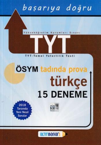 Altınbaşarı TYT Türkçe 15 Deneme