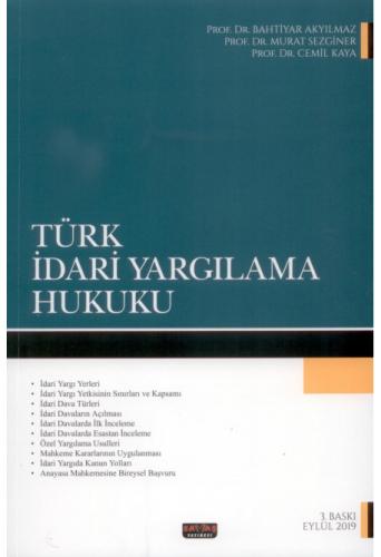 Türk İdari Yargılama Hukuku Bahtiyar Akyılmaz