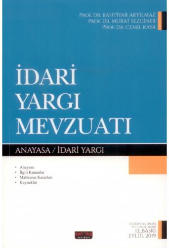 İdari Yargı Mevzuatı Bahtiyar Akyılmaz