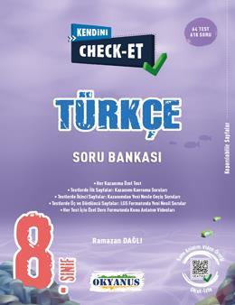 Okyanus Yayınları 8. Sınıf Türkçe Kendini Check-Et Soru Bankası Ramaza