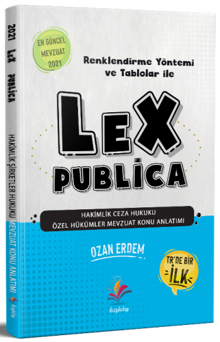 Dizgi Kitap 2021 LEX Publica Hakimlik Ceza Hukuku Özel Hükümler Mevzuat Konu Anlatımı