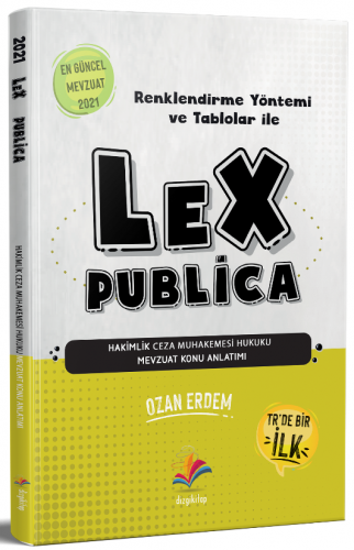 Dizgi Kitap 2021 LEX Publica Hakimlik Ceza Muhakemesi Hukuku Mevzuat Konu Anlatımı