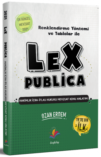 Dizgi Kitap 2021 LEX Publica Hakimlik İcra İflas Hukuku Mevzuat Konu Anlatımı