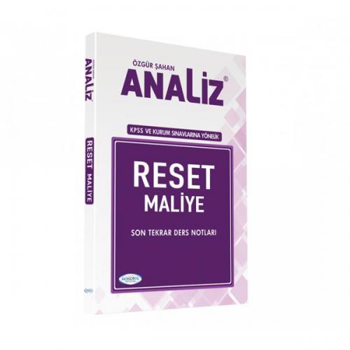 Analiz Reset Maliye Son Tekrar Ders Notları