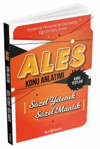 Tercih Akademi ALES Konu Anlatımı Sözel Yetenek Sözel Mantık