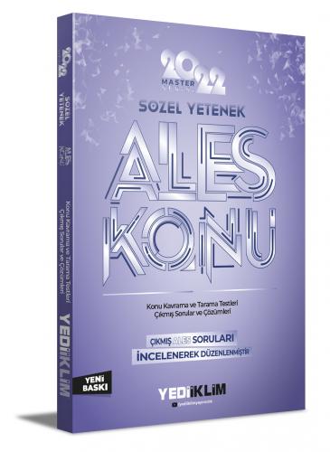Yediiklim Yayınları 2022 Master Serisi Ales Sözel Yetenek Konu Anlatımı