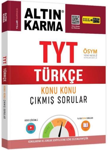 Altın Karma TYT Türkçe Konu Konu Çıkmış Sorular Komisyon