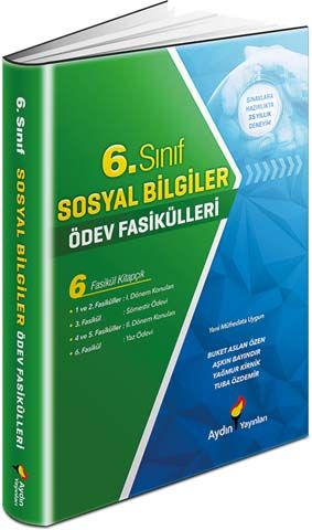 Aydın Yayınları 6. Sınıf Sosyal Bilgiler Ödev Fasikülleri Komisyon