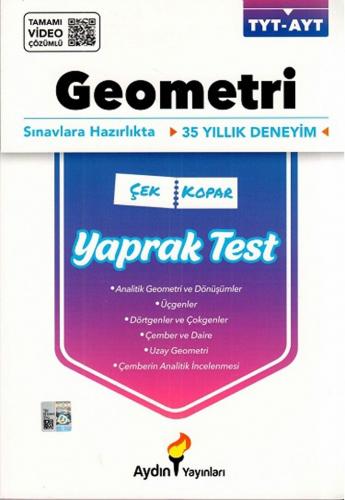 Aydın Yayınları TYT AYT Geometri Çek Kopar Yaprak Test Komisyon