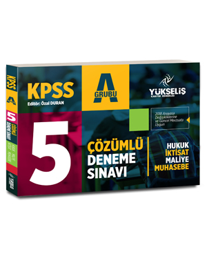Yükseliş KPSS A Grubu 5 Çözümlü Deneme Sınavı