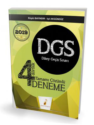 Pelikan DGS Dört Dörtlük 4 Deneme Sınavı Tamamı Çözümlü 2019