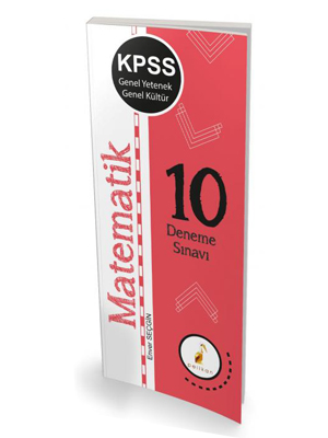 Pelikan KPSS Genel Yetenek Genel Kültür Matematik 10 Deneme Sınavı 2019
