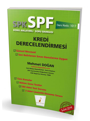 Pelikan Yayınları SPK - SPF Kredi Derecelendirmesi Konu Anlatımlı Soru