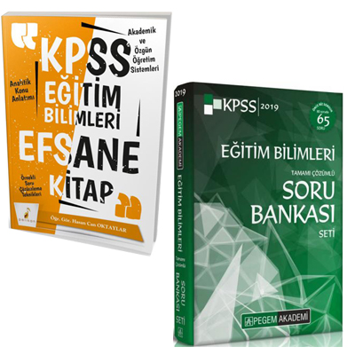 Pelikan KPSS Eğitim Bilimleri Konu Anlatımlı Tek Kitap 2019 + Pegem KPSS Eğitim Bilimleri Çözümlü Modüler Soru Bankası Seti 2019