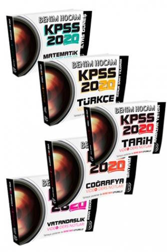 Benim Hocam Yayınları 2020 KPSS Genel Yetenek Genel Kültür Video Ders Notları Seti