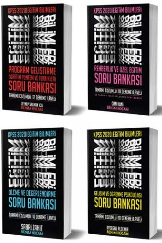 Benim Hocam Yayınları 4 lü SET 2020 KPSS Eğitim Bilimleri Tüm Dersler Soru Bankası Seti