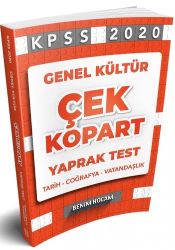 Benim Hocam Yayınları 2020 KPSS Genel Kültür Çek Kopart Yaprak Test