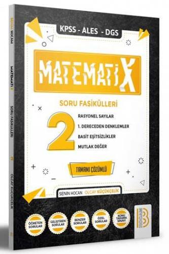 Benim Hocam Yayınları 2021 KPSS ALES DGS MatematiX Soru Fasikülleri 2