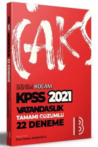 Benim Hocam Yayinlari 2021 Kpss Vatandaslik Tamami Cozumlu 22 Deneme