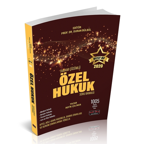 BEST OF Özel Hukuk Soru Bankası Tamamı Çözümlü