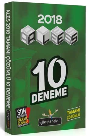 Beyaz Kalem ALES Tamamı Çözümlü 10 Deneme 2018