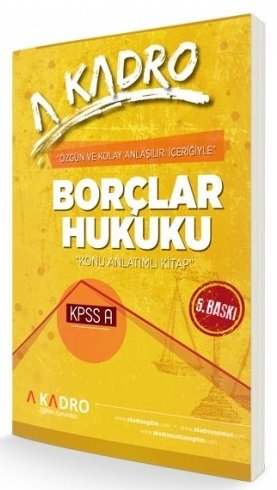 KAMPANYALI - KPSS A Grubu Borçlar Hukuku Konu Anlatımlı 5.baskı - 2019