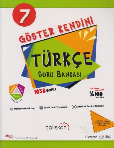 Çalışkan Yayınları 7. Sınıf Türkçe Göster Kendini Soru Bankası