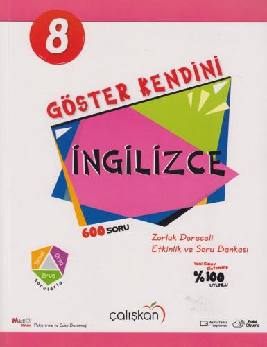 Çalışkan Yayınları 8. Sınıf İngilizce Göster Kendini Soru Bankası