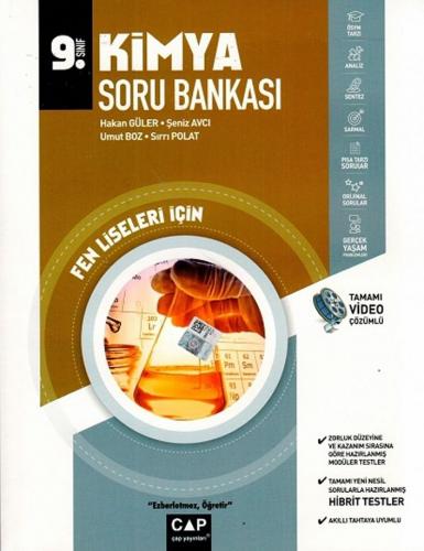 Çap Yayınları 9. Sınıf Fen Lisesi Kimya Soru Bankası Hakan Güler