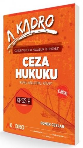 A Kadro 2021 KPSS A Grubu Ceza Hukuku Konu Anlatımlı