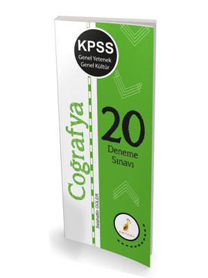 Pelikan KPSS Genel Yetenek Genel Kültür Coğrafya 20 Deneme Sınavı 2019