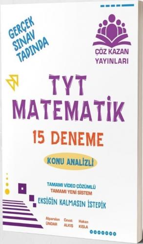 Çöz Kazan Yayınları TYT Matematik 15 li Tamamı Video Çözümlü Denemeler