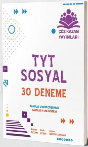 Çöz Kazan Yayınları TYT Sosyal 30 lu Tamamı Video Çözümlü Denemeleri K